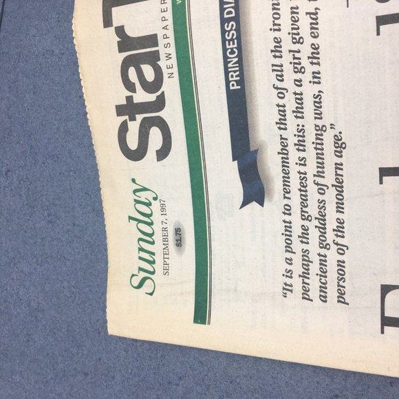 Sunday Star Tribune Diana September 7 1997 Minneapolis Englands Rose At Rest - Picture 2 of 3